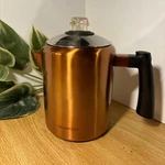 Mixpresso Stainless Steel Stovetop Coffee, Beautiful Copper Color, 5-8 Cup Used. Price: $28.00.