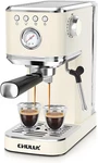 Compact 20 Bar Espresso Machine With Milk Frother For Home Cappuccinos & Lattes. Price: $166.99.