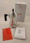Alessi Pulcina Black Espresso 1 Cup Coffee Maker Aluminum MDL02 Stove Top Open. Price: $74.97.