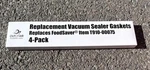 Foodsaver Upper & Lower Assembly Replacements - 4 Foam Sealer Gaskets New. Price: $9.98.