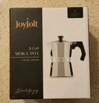Italian Moka Pot 3 Cup Stovetop Espresso Maker. Joyjolt 4.4 Oz New. Price: $14.99.