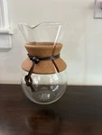 Bodum #157 Glass Pour Over Coffee Carafe Replacement No Filter Cork Band 17OZ. Used. Price: $16.99.