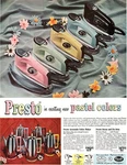 Presto Pastel Colors Steam & Dry Iron Automatic Coffee Maker 1955 Magazine Ad Used. Price: $22.99.