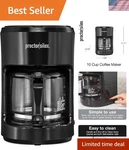 Modern 10-CUP Drip Coffee Maker With Smart Plug, Auto Pour & Easy Clean Design New. Price: $59.99.
