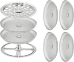 8 Pieces French Press Replacement Parts Stainless Steel Set, 6 4IN Univer New. Price: $14.35.