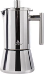 Stovetop Espresso Maker, 6CUP 10 Oz Moka Pot, Stainless Steel Cuban And Italian New. Price: $66.42.