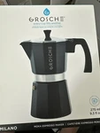 Grosche Milano Stovetop Espresso Maker Moka Pot 6 Cup - 9.3 Oz, Black New. Price: $38.00.