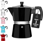 Zulay Moka Pot Espresso Stovetop Coffee Maker Leak-proof Stainless Steel New. Price: $26.66.