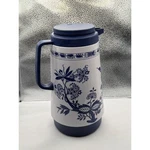 Vintage Floral Insulated Carafe Coffee Tea Server Blue White New. Price: $41.76.