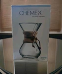 Chemex 6-CUP Classic CM-6A Filter-drip Coffeemaker New. Price: $41.00.