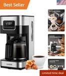 Modern 10-CUP Coffee Maker: Programmable & Mid-brew Enjoyment With Dual Strength New. Price: $78.99.