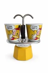 Bialetti Mini Express Roy Lichtenstein 2 Espresso Cup Maker Pop Art Coffee Set Used. Price: $59.49.