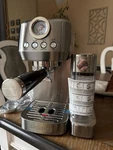 Mattinata 20 Bar Espresso Machine With Automatic Milk Frother, Stainless Steel, Open. Price: $99.00.