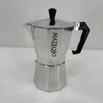 Mateojo Stovetop Espresso Moka Pot Aluminum Silver Reusable Used. Price: $14.95.