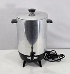 Mirro-matic Cup Electric Coffee Percolator Works M-0130 Used. Price: $24.69.