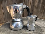 Bialetti Mukka Express Espresso Cappuccino Latte 2 Cups & Small Maker Used. Price: $24.49.