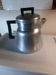 Vintage Wearever Aluminum 8-CUP Percolator Coffee Pot #3008 Black Handles Glass Used. Price: $50.00.