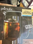 Primula PBPBK5101 Burke Cold Brew Maker 1.6QT Capacity - Black Open. Price: $8.00.