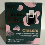Copper Cow Premium Pour Over Single-serve Vietnamese Classic Coffee -12PACK New. Price: $19.99.