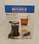 Bonjour Brew & Touch Coffee Tea Maker Hot Or Iced 16OZ Open. Price: $14.99.