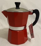 Cook Prep Eat 3 Cup Aluminum Espresso Coffeemaker - Red New W/tag. Price: $14.99.
