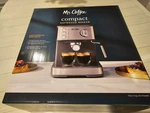 Mr. Coffee Compact Espresso Maker Machine Steam Wand 15-BAR Pump Silver New. Price: $95.00.