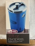 Gsi Outdoors, 30 Fl Oz Javapress, French Coffee Maker For Camping - Blue Open. Price: $35.00.