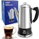Apoxcon 12 Cup Electric Coffee Percolator Stainless Steel Maker Pot New. Price: $49.99.