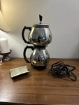 Vtg Sunbeam Coffeemaster C30-A Chrome Automatic Siphon Pot Double Bubble Used. Price: $69.99.