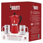 Bialetti Moka Express Iconic Italian Stovetop Espresso Maker Red 6 Cups Bundle New. Price: $128.72.