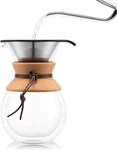 New Bodum Pour Over 4 Cup Coffee Maker Perm Reusable Stainless Mesh Filter 17OZ. Price: $21.99.