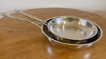 Cuisinart (722-24) 10 & (722-20) 8 Open Skillets Stainless No Lids Set Of Used. Price: $35.89.