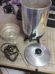 M-0130 10 Cup Coffee Percolator Good Spout Used. Price: $25.00.