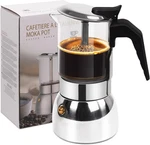 No Coating Glass Clear Moka Pot Thickened 304 Stainless Steel Stovetop Espresso New. Price: $46.99.