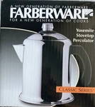 Farberware Yosemite 8-CUP Stovetop Coffee Percolator Stainless Steel 50124 New. Price: $75.00.