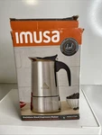 Imusa Stainless Steel Stovetop Espresso Coffeemaker 4 Cup-silver- See Pics Used. Price: $13.99.