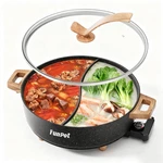 Funpot Twin Compartment Hot 6L 1350W Temperature Control Divider New. Price: $89.99.