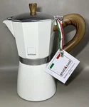 Gnali & Zani Nwt Stovetop Espresso Maker Moka - Soft White Wood Look Handle New. Price: $29.95.