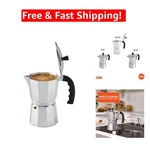 Stylish 9-CUP Manual Espresso Maker Cast Aluminum Moka Pot For Home Use New. Price: $41.37.