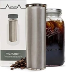 Cold Brew Coffee Maker For Wide Mouth Mason Jar The Tube+ (64OZ/2QT), Silver New. Price: $25.57.