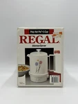 New, Never Opened! Vintage, Regal, Poly Hot Pot, 5 Cup, Elec. Warmer, Server Unspecified. Price: $49.00.