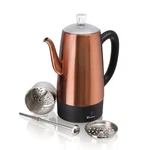 Euro Cuisine 12 Cup Copper Coffee Maker Electric Percolator Durable And Elegant New. Price: $114.90.