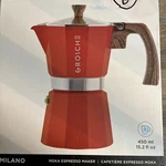 Grosche Milano Stovetop Moka Espresso Maker 9-CUP 15.2OZ Red Gas/electric New. Price: $45.99.