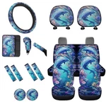 Baxinh Dolphin Flower Printed Car Seat Cover Full Set Steering Wheel Cove... New. Price: $111.79.