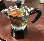 Mackenzie-childs Bialetti Courtly Check Flower Market Moka Pot 3 Cup New. Price: $109.90.