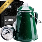 Coletti Classic Percolator Coffee Pot Green Enamel 12 Cup Camping Maker New. Price: $61.88.