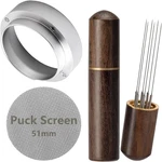 Wdt Tool Espresso Accessories Kit: 51MM Dosing Funnel Puck Screen, 6 Stainless New. Price: $16.83.