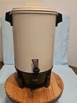 Vtg West Bend Coffee Party Percolator "lock-on-lid" Model 58130 Almond Vintage Used. Price: $19.99.