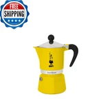 Bialetti Rainbow Moka Pot Yellow 3 Cup Stove Top Espresso Maker - Aluminum New. Price: $65.39.