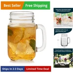 County Fair Set Of 12 Mason Drinking Jars With Handles, Classic 16.5 Oz Glass... New. Price: $77.32.